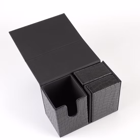 플립 PU 가죽 보드 게임 카드 수호자 스토리지 데크 박스