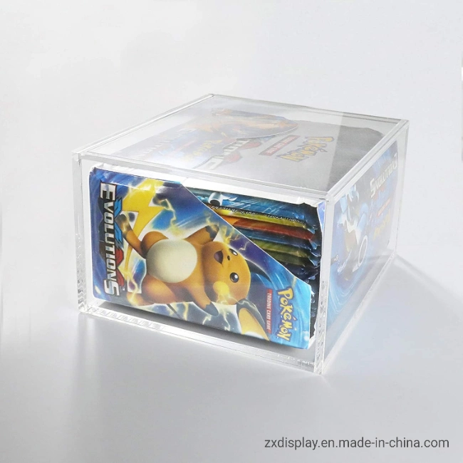 Acrylic Clear Pokemon Card Display Case Popular Game Cards Storage Box