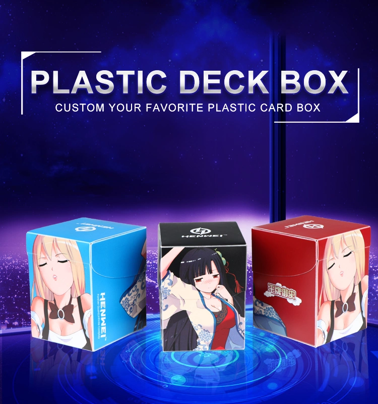 Customized Printing PP 100+Board Game Plastic Deck Storage Box